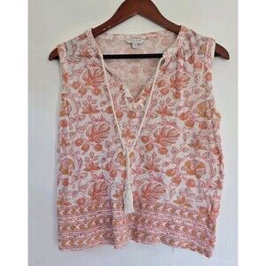 Lucky Brand Top Womens XS Blouse Boho Floral Peasant Hipster Fairy Festival Y2K